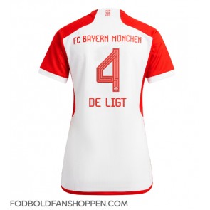 Bayern Munich Matthijs de Ligt #4 Hjemmebanetrøje Dame 2023-24 Kortærmet